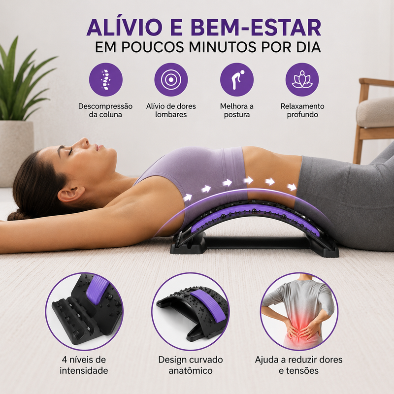 Aparelho de Descompressão Lombar Postural 4 Níveis